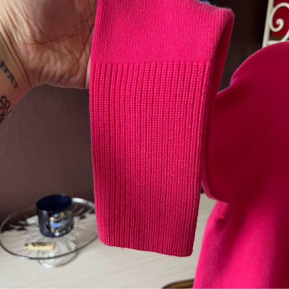 Athleta Wool Cashmere Aspen Turtleneck Sweater Pink XS - Picture 5 of 9